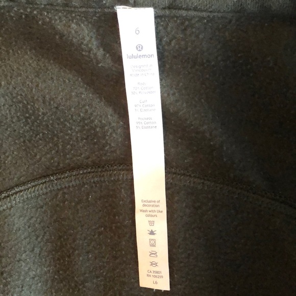 Lululemon Scuba Hoodie Olive Green 6 - Picture 5 of 7
